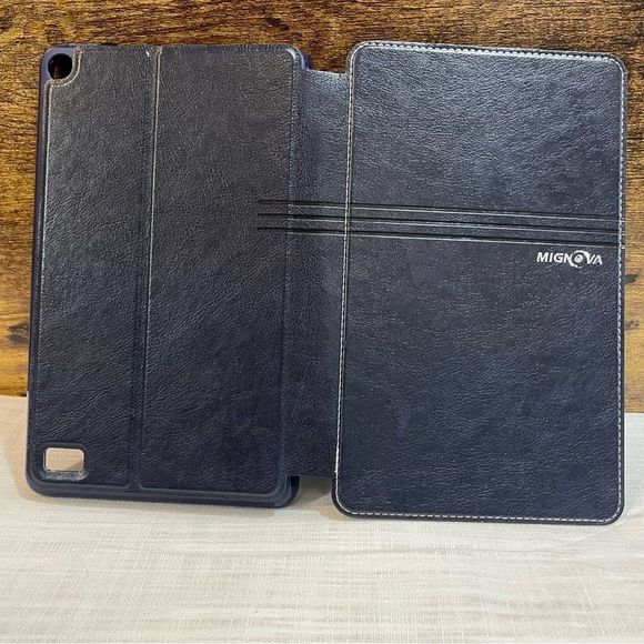 Mignova Slim Case Synthetic Leather Folio Book Cover Case with Card Pocket - Picture 10 of 11